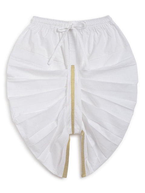 Pre-Order: Baby Boy Bandhani Pink Prince Dhoti Set - Pink