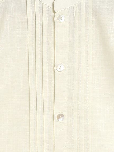 Baby Boy Slub Shirt-Cream