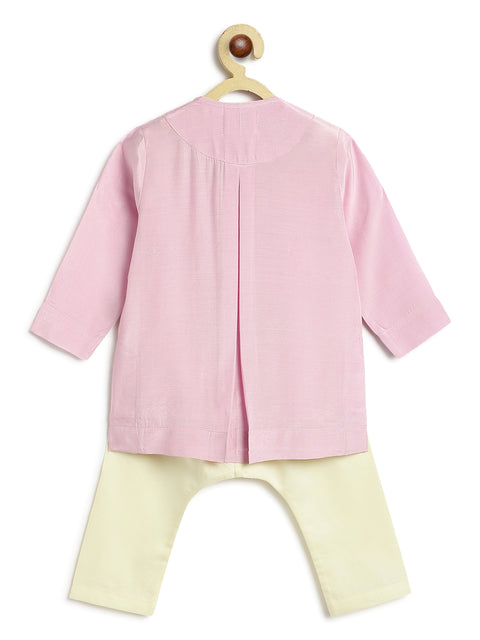 Pre-Order: Baby Boy Kurta Pyjama Set-Purple