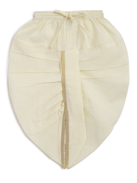 Pre-Order:  Baby Boy Shiv Damru Dhoti Kurta Set-Blue