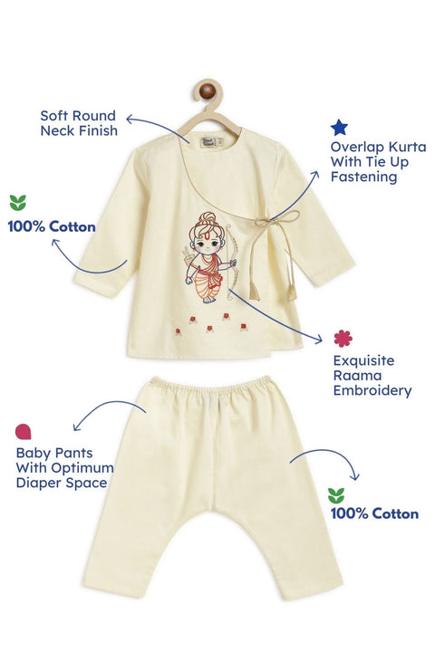 Pre-Order : Baby Boys Ram Lalla Kurta Pyjama Set
