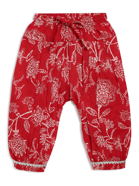 Pre-Order:   Baby Girl Floral Suit Set-Red