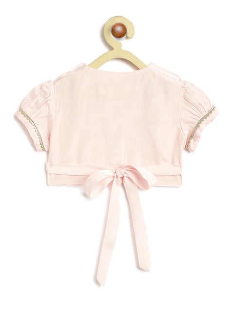 Pre-Order: Baby Girl Lehenga Set-Pink