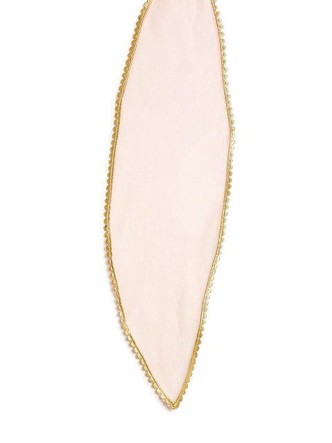 Pre-Order: Baby Girl Lotus Embroidery Lehenga Set-White