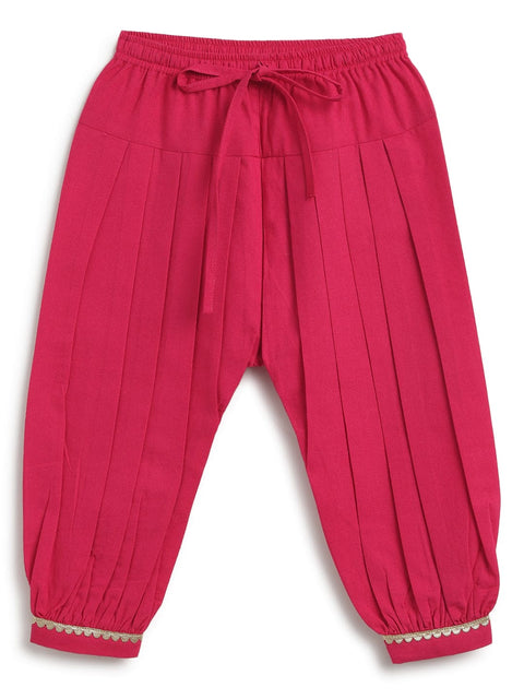 Pre-Order:  Baby Girl Peacock Angrakha Set - Green