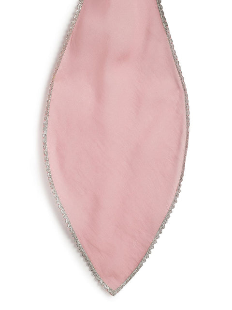 Pre-Order: Baby Girl Stripes Lurex Suit Set-Pink