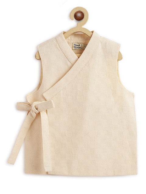 Pre-Order: Boy Modern Maharajah Bundi Set - Cream