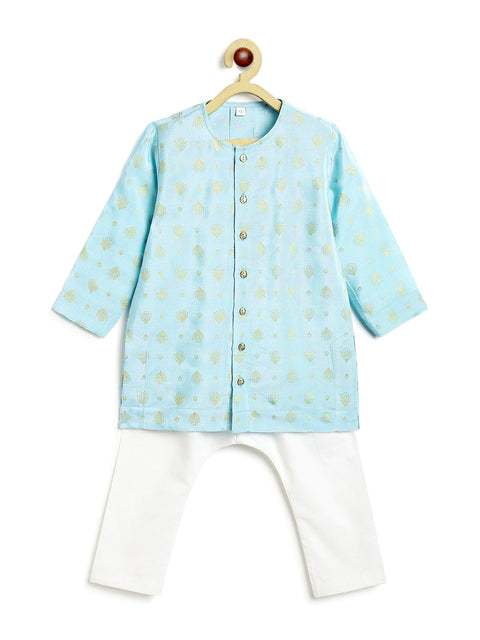 Pre-Order: Boy Boy Kurta Pyjama Set-Blue
