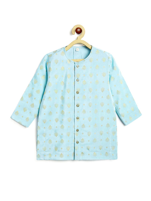 Pre-Order: Boy Boy Kurta Pyjama Set-Blue