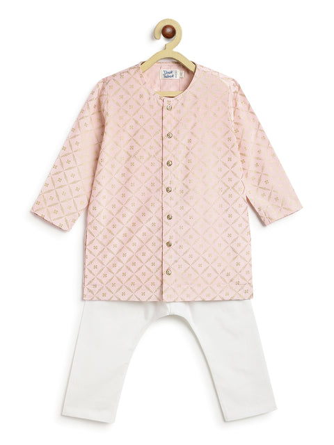 Pre-Order: Boy Kurta Pyjama Set-Pink