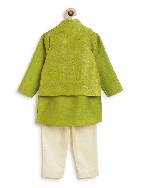 Pre-Order:  Boy Royal Charm 3 Pc Bundi Set - Green
