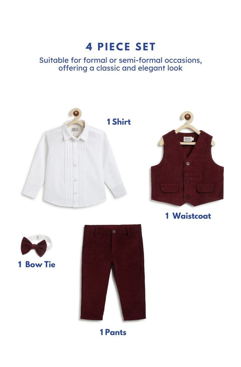 Pre-Order: Boy Holiday Hero 3 Piece Set - Maroon