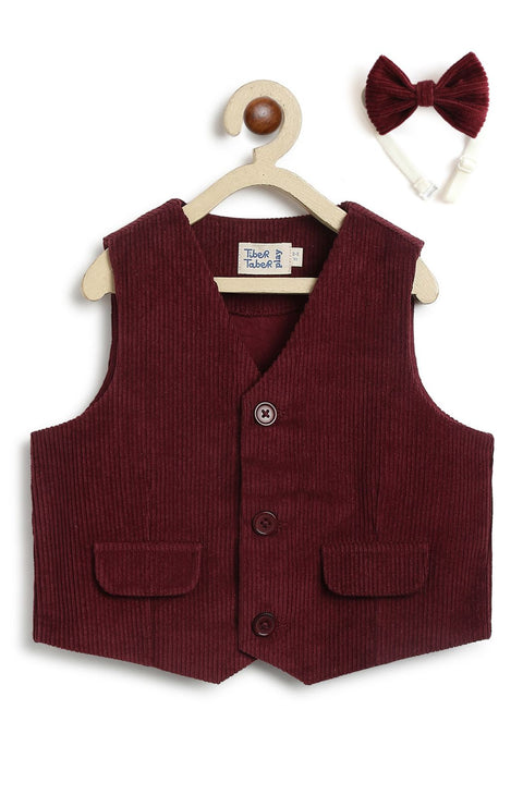 Pre-Order: Boy Holiday Hero 3 Piece Set - Maroon