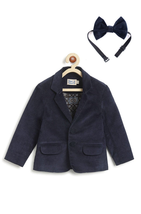 Pre-Order: Boy Santa's Little Star 3 Piece Blazer Set - Navy Blue