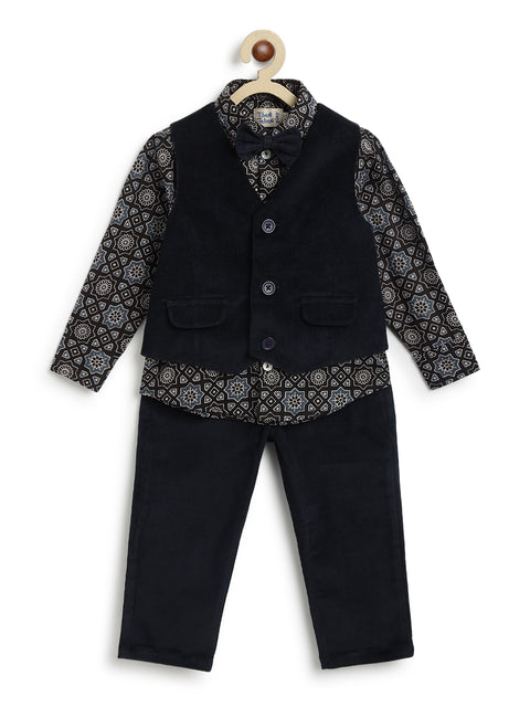 Pre-Order: Boy Holiday Hero 3 Piece Set - Navy Blue