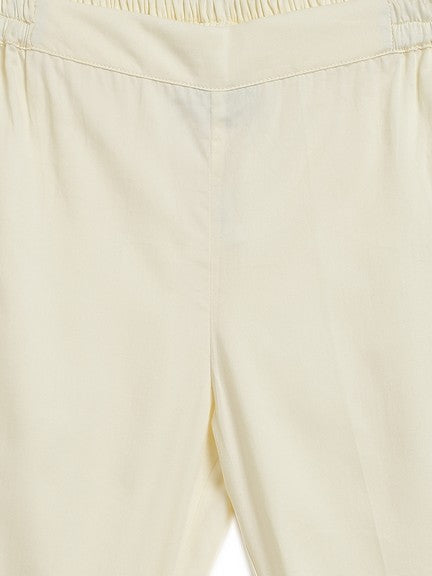 Pre-Order: Boy Cotton Satin Pant-Cream