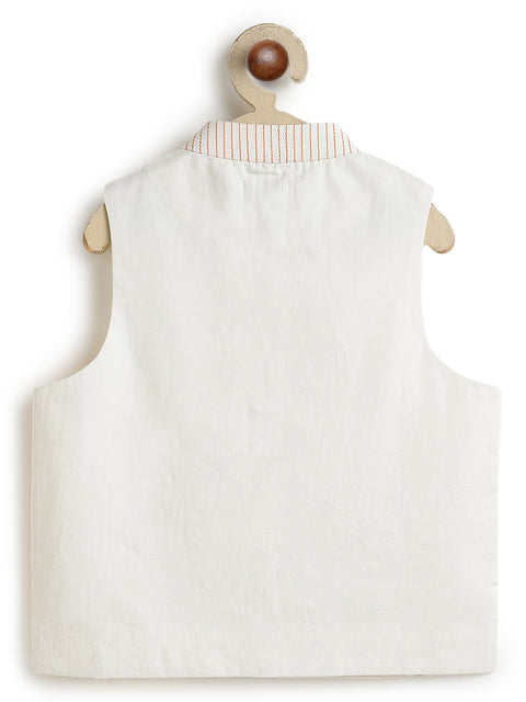 Pre-Order: Embroidered Jacket-Cream