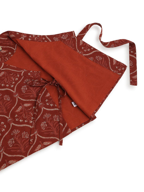 Pre-Order: Boy Floral Print 3 Pc Bundi Set-Maroon