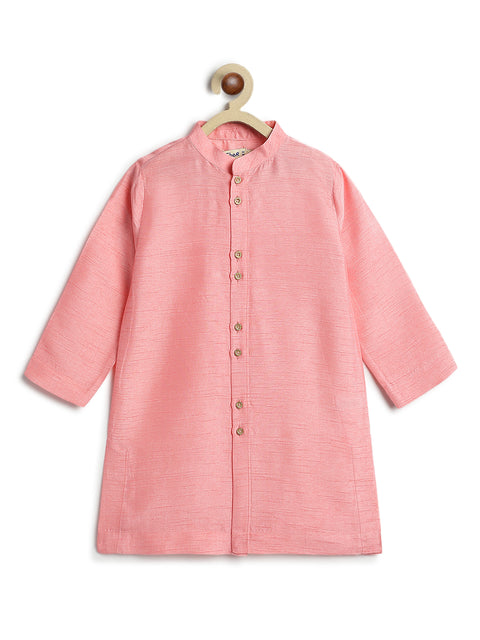 Pre-Order: Boy Floral Print 3 Pc Bundi Set - Pink