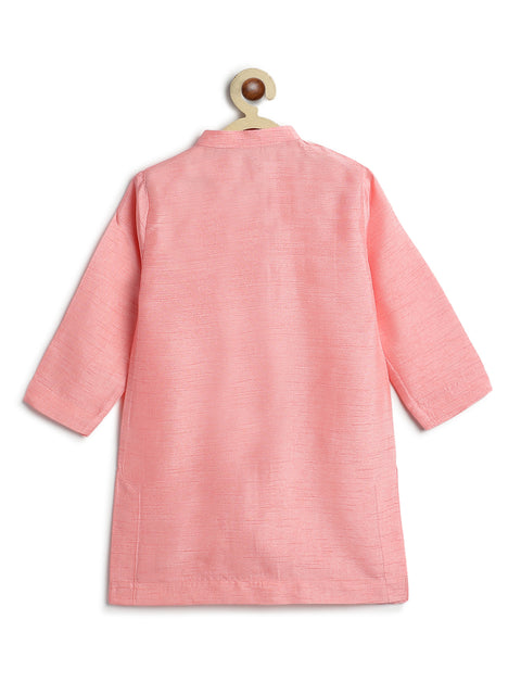 Pre-Order: Boy Floral Print 3 Pc Bundi Set - Pink