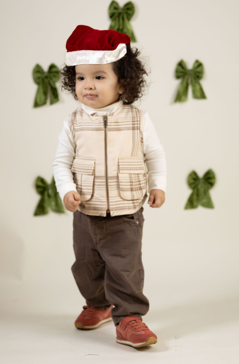 Pre-Order:  Boy Half Jacket-Cream