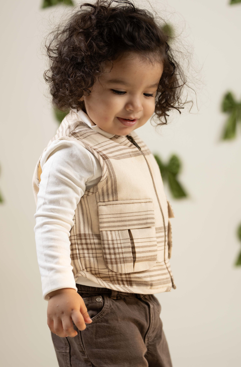 Pre-Order:  Boy Half Jacket-Cream