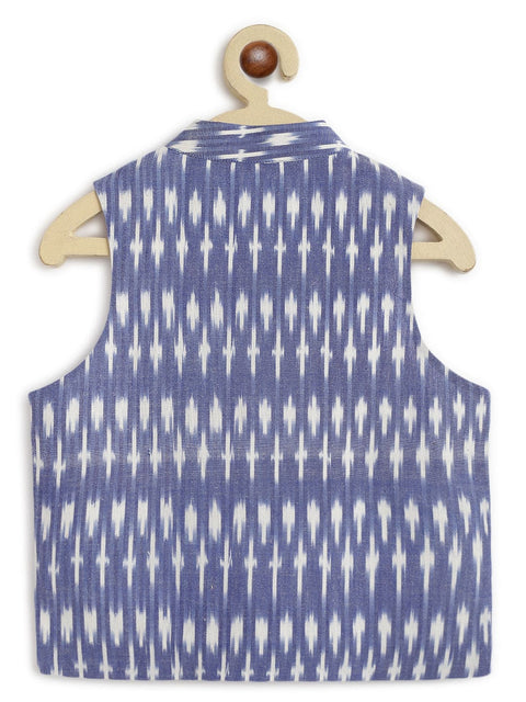 Pre-Order: Boy Ikkat Bundi Jacket - Blue
