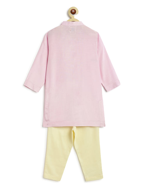 Pre-Order: Boy Kurta Pyjama Set-Purple