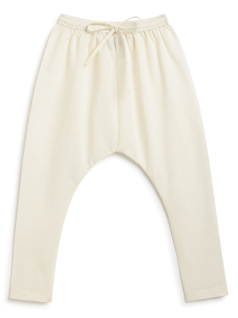 Pre-Order: Boy Paisley Print Kurta Set - Cream