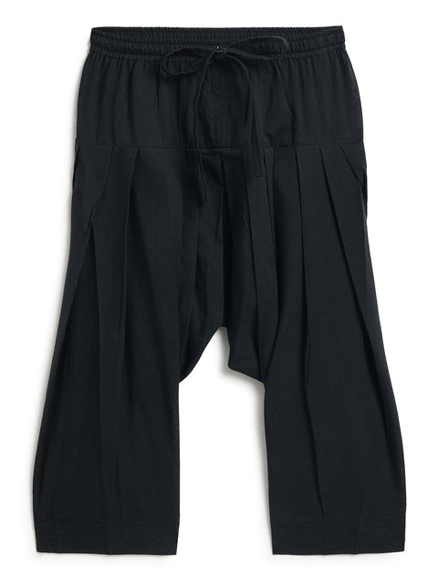 Pre-Order: Boy Paisley Print Pathani Set - Black