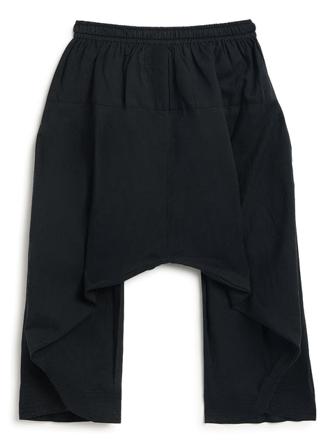 Pre-Order: Boy Paisley Print Pathani Set - Black