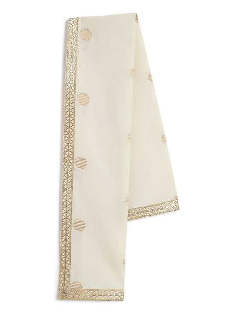 Boy Polka Dot Angvastram-Cream