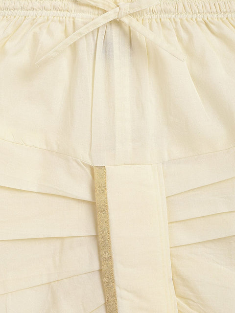 Pre-Order: Boy Shiv Dhoti Kurta Set-Cream