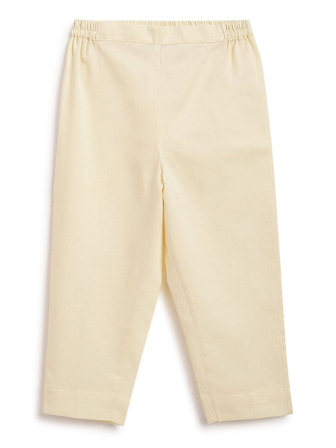 Pre-Order: Boy Shiv Kurta Pant Set-Cream
