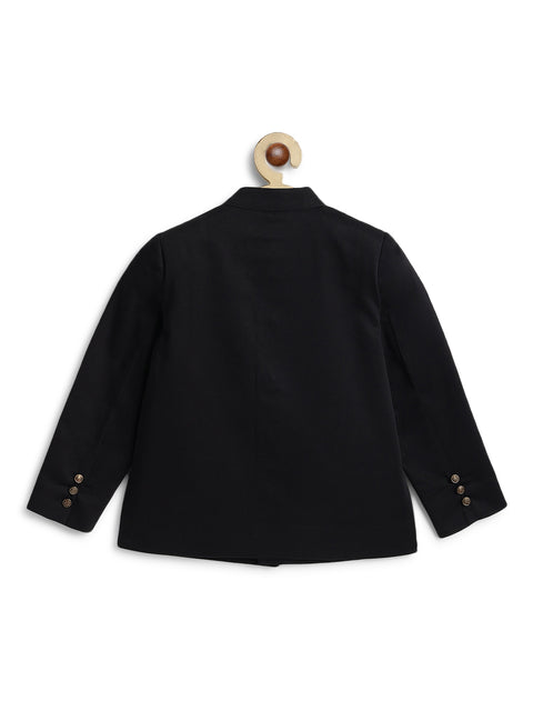 Pre-Order:  Boy Solid Bandhgala-Black