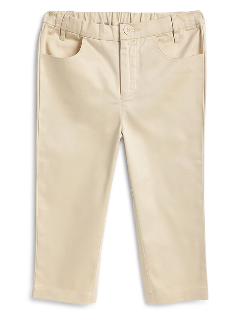 Pre-Order:  Boy Solid Formal Pant-Cream