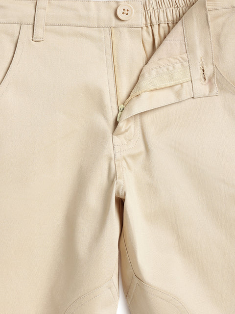 Pre-Order: Boy Solid Polo Pant-Cream