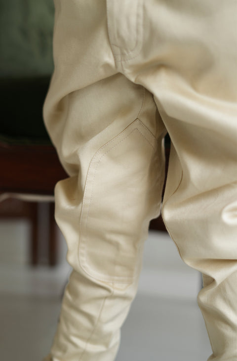 Pre-Order: Boy Solid Polo Pant-Cream