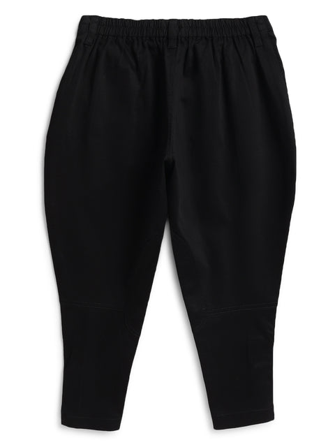 Pre-Order: Boy Solid Polo Pant-Black