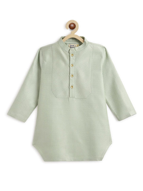Pre-Order: Boy Classic Cool Kurta Set - Green