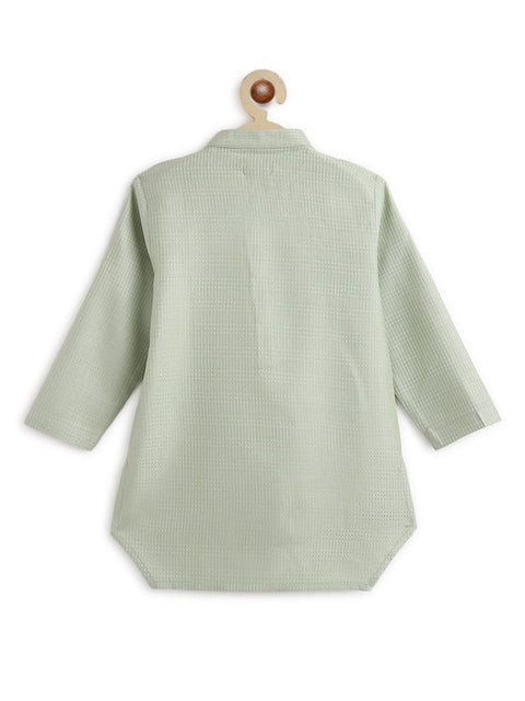 Pre-Order: Boy Classic Cool Kurta Set - Green