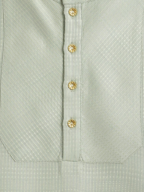 Pre-Order: Boy Classic Cool Kurta Set - Green