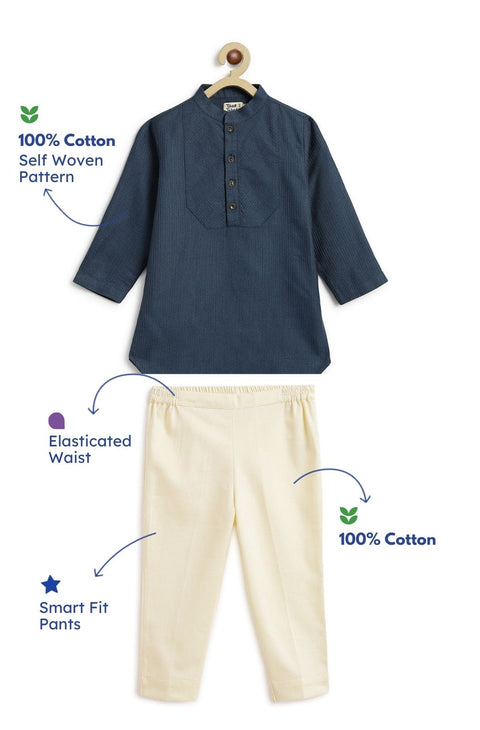 Pre-Order: Boy Classic Cool Kurta Set - Blue