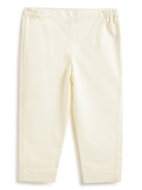 Pre-Order: Boy Stripes Lurex Kurta Pyjama Set-Green