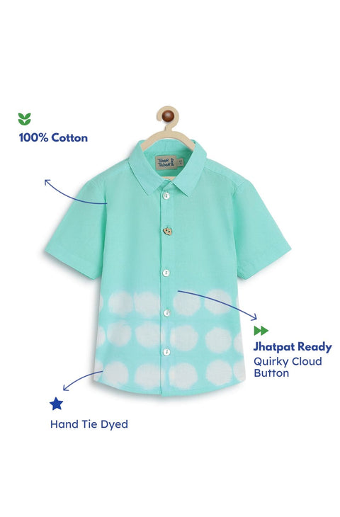 Pre-Order: Boy Tie & Dye Shirt - Blue