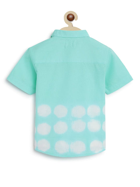 Pre-Order: Boy Tie & Dye Shirt - Blue