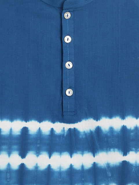 Pre-Order: Boy Tie & Dye Short Kurta - Blue