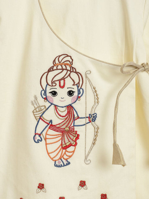 Pre-Order : Boys Ram Lalla Dhoti Kurta Set