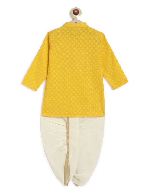 Pre-Order: Boys Classic Zari Dhoti Kurta Set