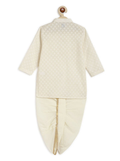 Pre-Order: Boys Classic Zari Dhoti Kurta Set